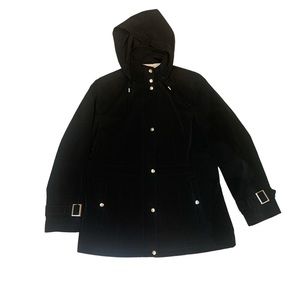 Black rain jacket